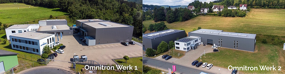 Luftbildaufnahmen der Werke 1 und 2 in Hilchenbach von Omnitron Griese